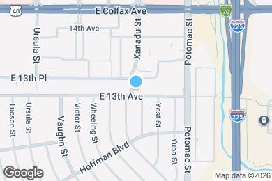 Map image of the property - 13615 E 13th Ave