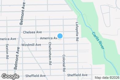 Map image of the property - 1390 America Ave