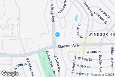 Map image of the property - 5640 S La Brea Ave