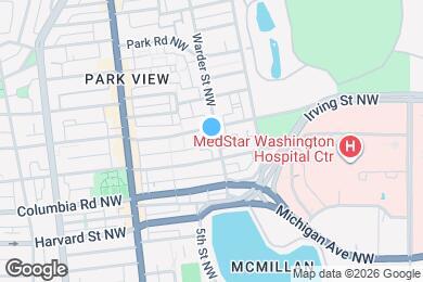 Map image of the property - 3122 Warder St NW