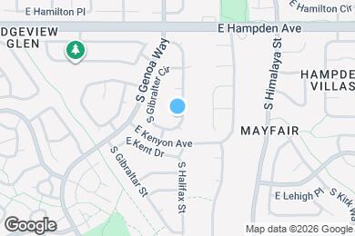 Map image of the property - 3665 S Halifax Way