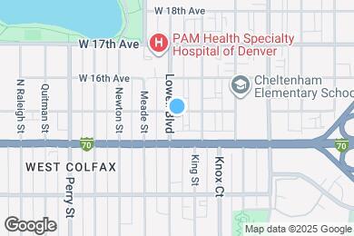 Map image of the property - 1540 Lowell Blvd