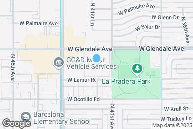 Map image of the property - Augustine at Glendale