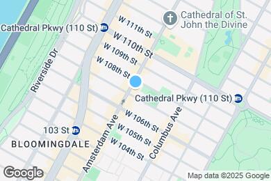 Map image of the property - 965 Amsterdam Ave