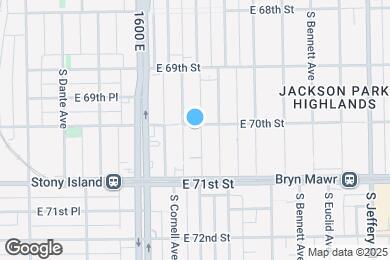 Map image of the property - 1653 E 70th St