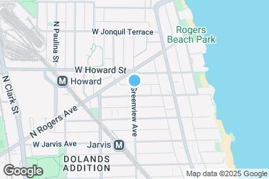 Map image of the property - 7509 N Greenview Ave