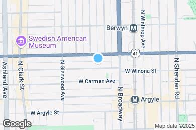 Map image of the property - 1246 W Winona St