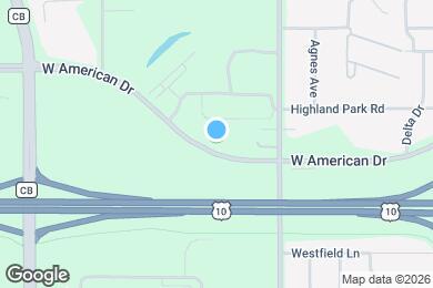 Map image of the property - 1122 W American Dr