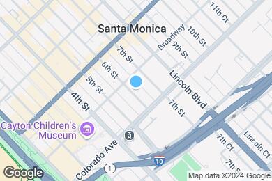 Map image of the property - Living at Santa Monica