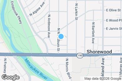 Map image of the property - 4112 N Woodburn St