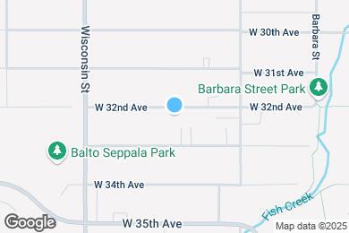 Map image of the property - 2908 W 32nd Ave