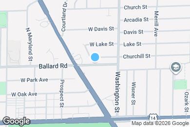 Map image of the property - 8057 W Churchill Ave