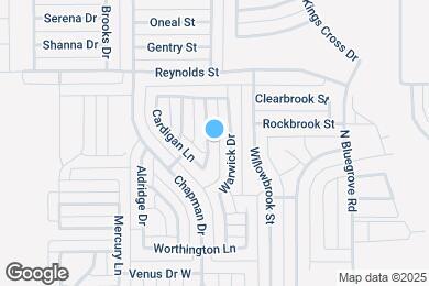Map image of the property - 1530 Aberdeen Dr