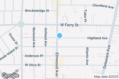 Map image of the property - 619 Elmwood Ave