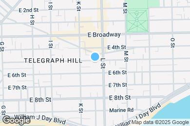 Map image of the property - 609 E 5th St