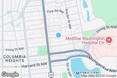 Map image of the property - 616 Kenyon St NW