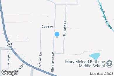 Map image of the property - 1804 Glenhaven Cir