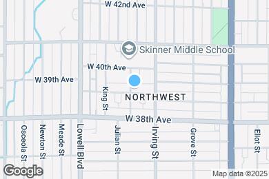 Map image of the property - 3355 W 39th Ave