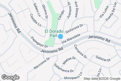 Map image of the property - 26531 Via Manolete