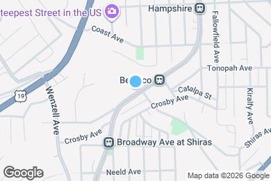 Map image of the property - 1948 Broadway Ave