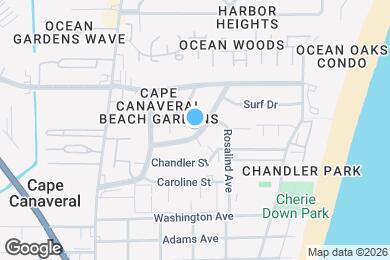 Map image of the property - 258 Canaveral Beach Blvd
