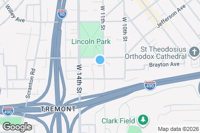 Map image of the property - 2584 W 11th St