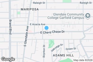 Map image of the property - 533 E Chevy Chase Dr