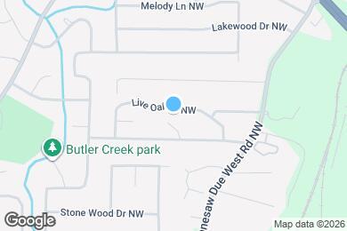 Map image of the property - 1706 Live Oak Dr NW