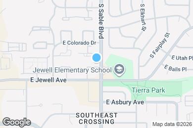 Map image of the property - 14463 E Jewell Ave