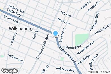 Map image of the property - 1128 Penn Ave