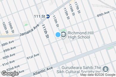 Map image of the property - 112-07 91st Ave