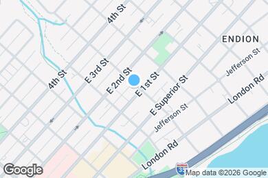 Map image of the property - 1431 E 1st St