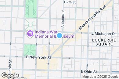 Map image of the property - Devonshire Apartments in Downtown Indianapolis