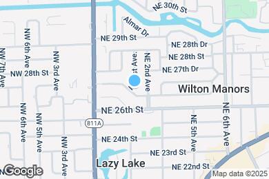 Map image of the property - 2624 NE 1st Ave