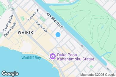 Map image of the property - Lilia Waikiki