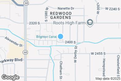 Map image of the property - 1492 W 2400 S