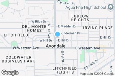 Map image of the property - 6 E Hill Dr