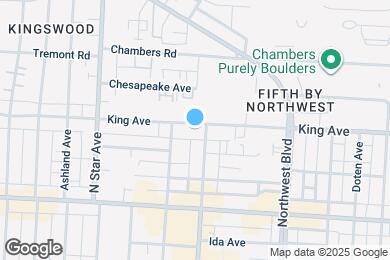 Map image of the property - 1413 King Ave