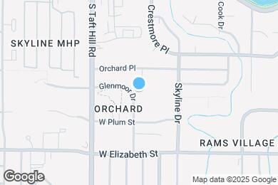 Map image of the property - Glenmoor Townhomes