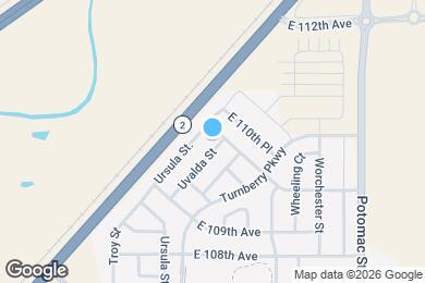 Map image of the property - 10995 Uvalda St
