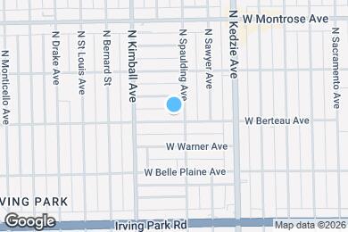 Map image of the property - 3310 W Berteau Ave