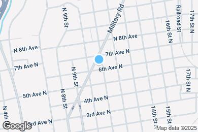 Map image of the property - 1025 6th Ave N