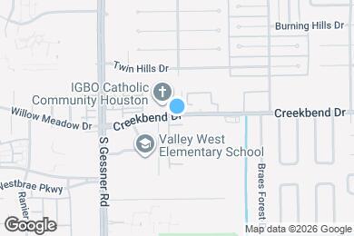 Map image of the property - 8243 Creekbend Dr