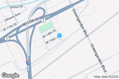 Map image of the property - 1705 W 15th St