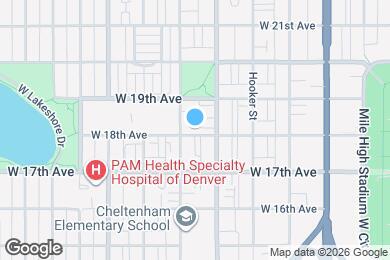 Map image of the property - 3355 W 18th Ave
