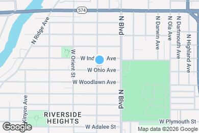 Map image of the property - 719 W Ohio Ave