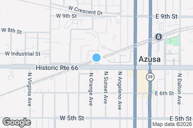 Map image of the property - 451 W Foothill Blvd