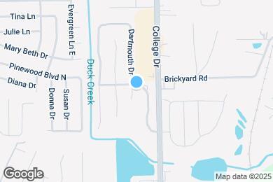 Map image of the property - 1616 Dartmouth Dr
