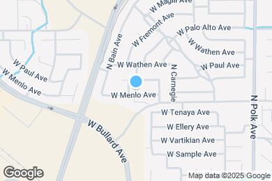 Map image of the property - 5886 W Menlo Ave