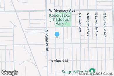 Map image of the property - 2619 N Harding Ave